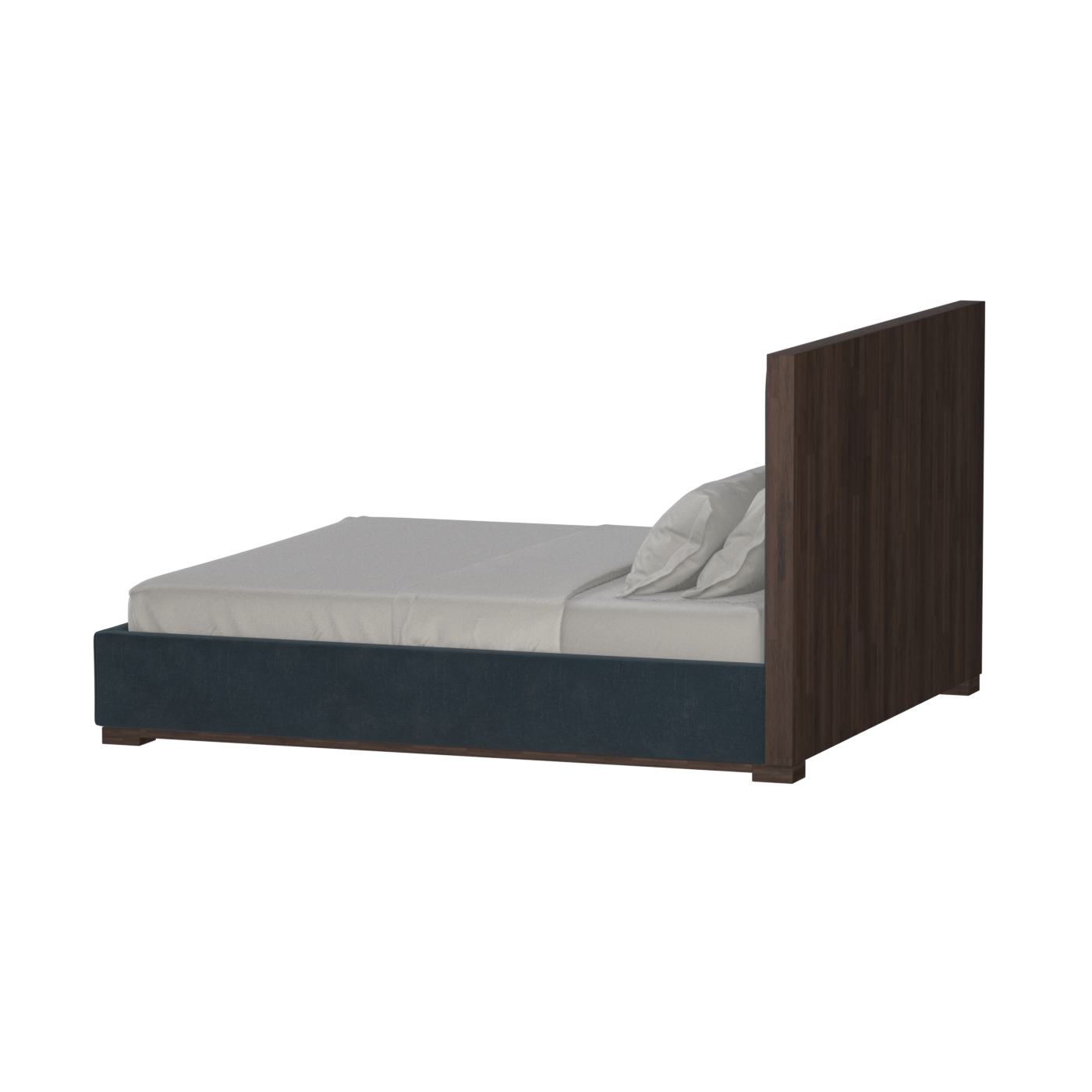 Ava Bed with Framed Vertical Headboard Panels