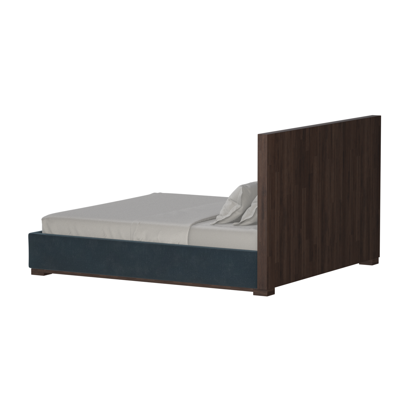 Ava Bed with Framed Vertical Headboard Panels