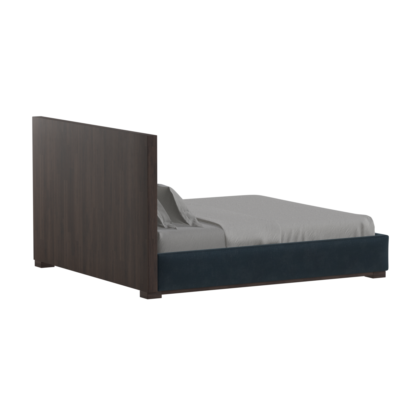 Ava Bed with Framed Vertical Headboard Panels