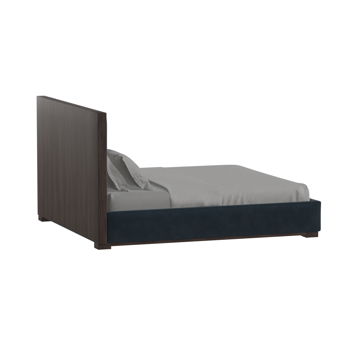Ava Bed with Framed Vertical Headboard Panels