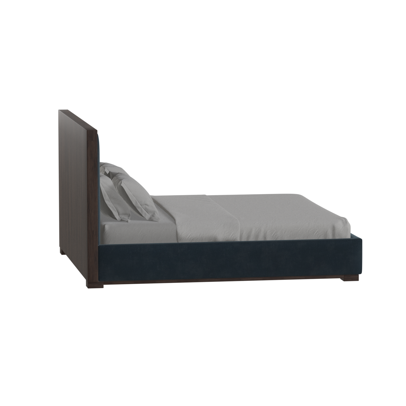 Ava Bed with Framed Vertical Headboard Panels