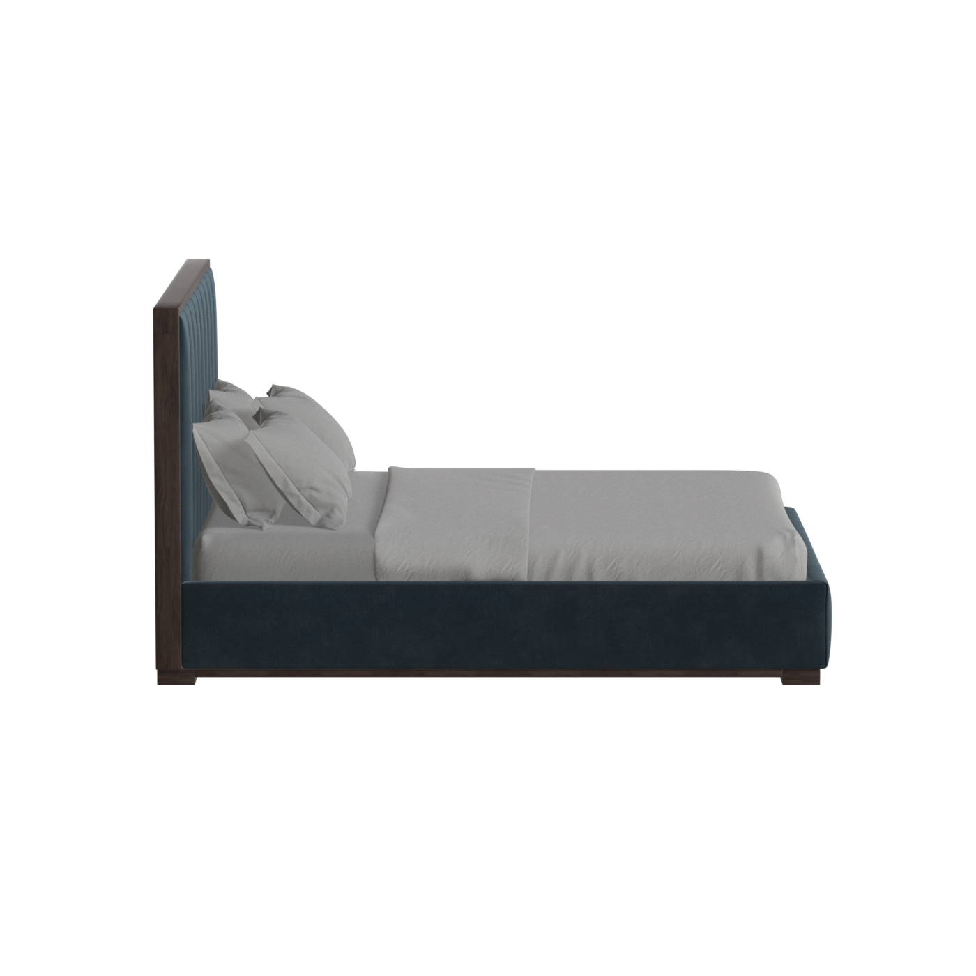 Ava Bed with Framed Vertical Headboard Panels