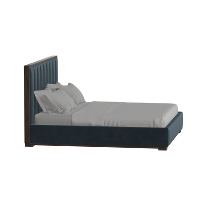 Ava Bed with Framed Vertical Headboard Panels