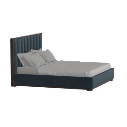 Ava Bed with Framed Vertical Headboard Panels