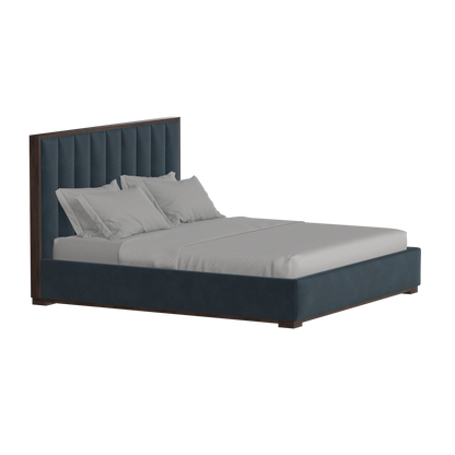 Ava Bed with Framed Vertical Headboard Panels