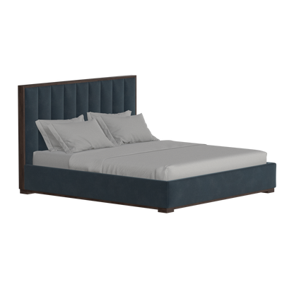 Ava Bed with Framed Vertical Headboard Panels