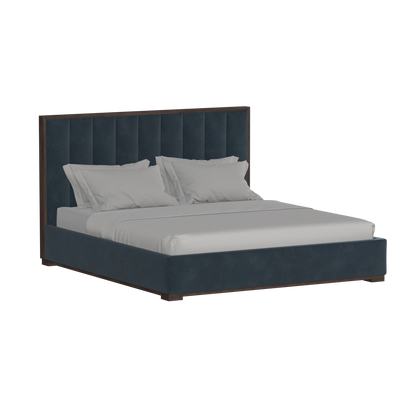 Ava Bed with Framed Vertical Headboard Panels