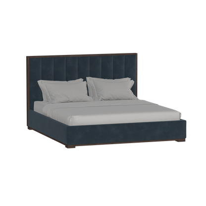 Ava Bed with Framed Vertical Headboard Panels