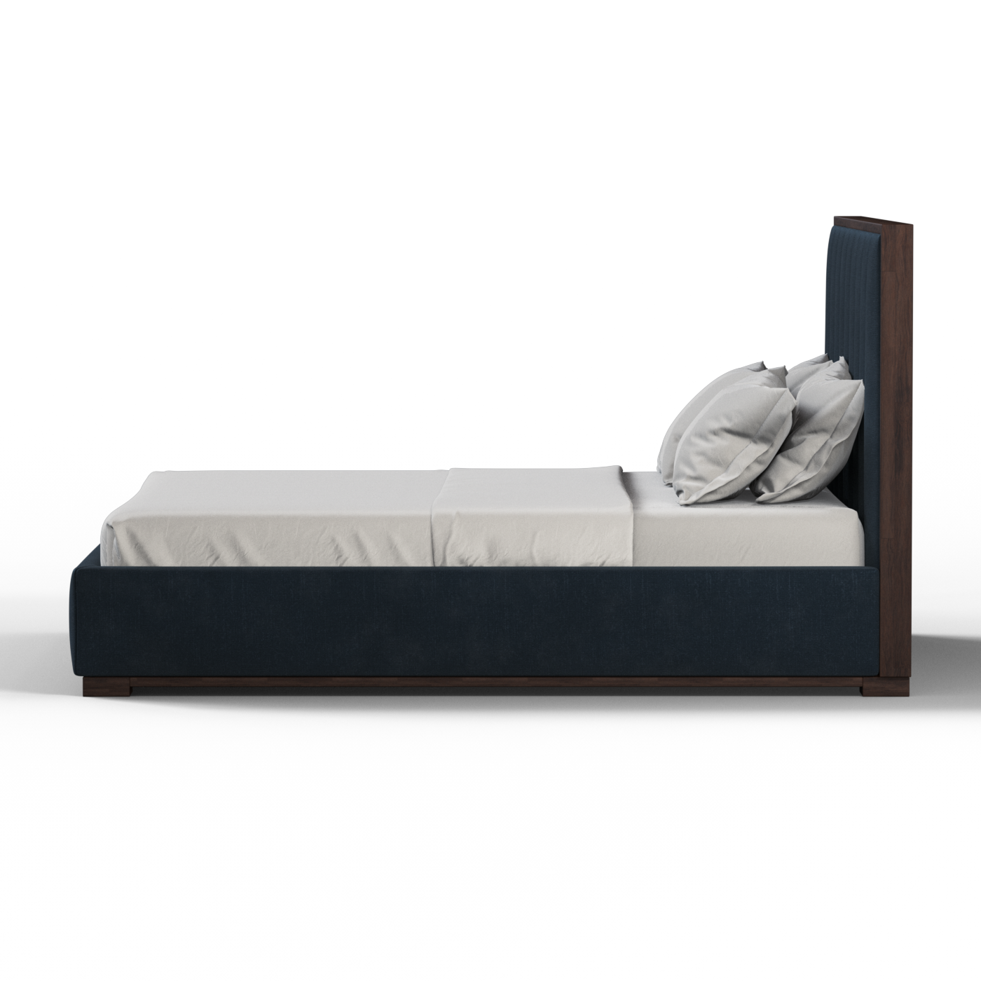 Ava Bed with Framed Vertical Headboard Panels