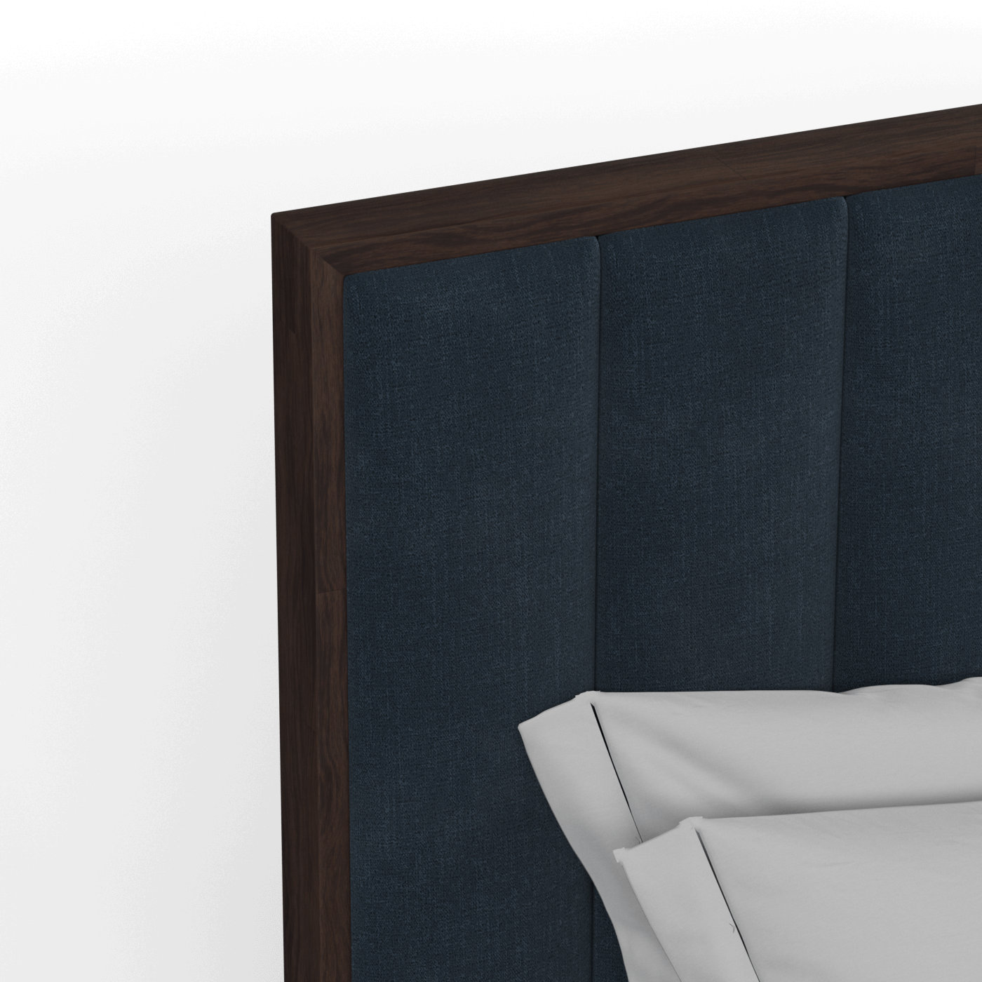 Ava Bed with Framed Vertical Headboard Panels