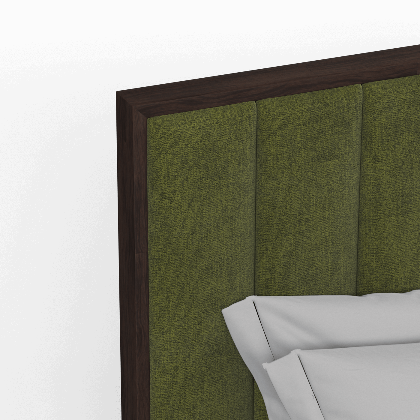 Ava Bed with Framed Vertical Headboard Panels