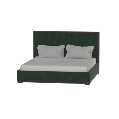 Ava Bed with Framed Vertical Headboard Panels
