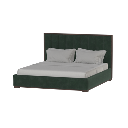 Ava Bed with Framed Vertical Headboard Panels