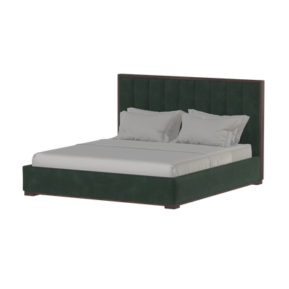 Ava Bed with Framed Vertical Headboard Panels