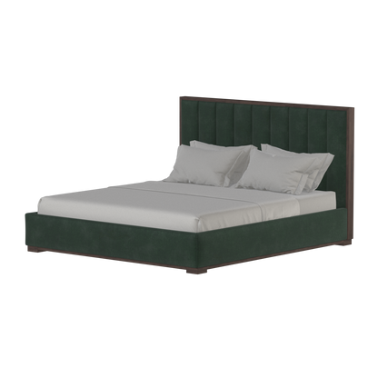 Ava Bed with Framed Vertical Headboard Panels