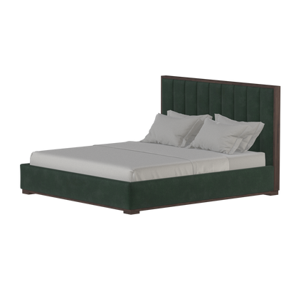 Ava Bed with Framed Vertical Headboard Panels
