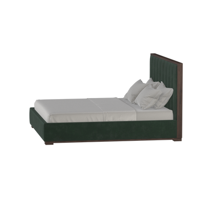 Ava Bed with Framed Vertical Headboard Panels