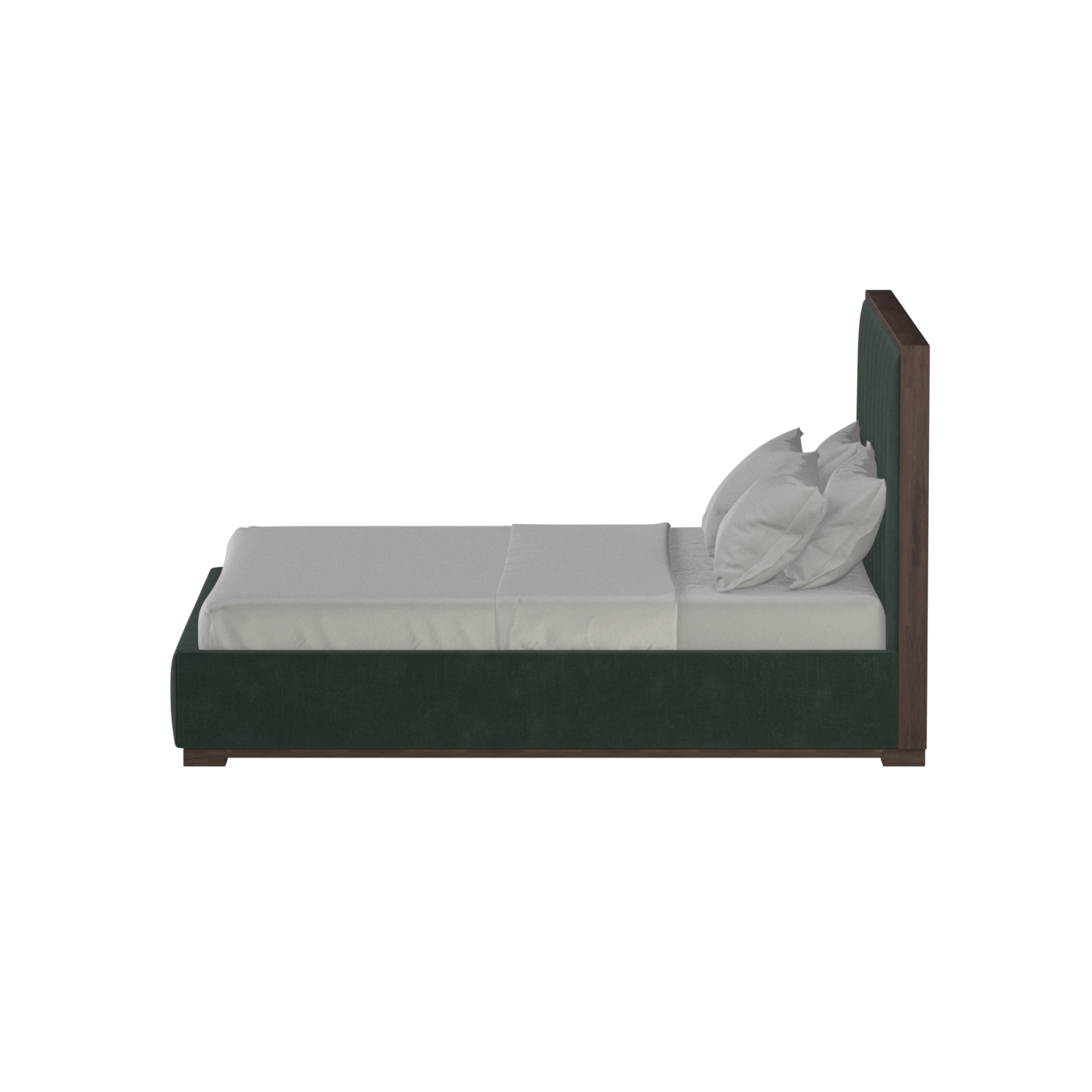 Ava Bed with Framed Vertical Headboard Panels
