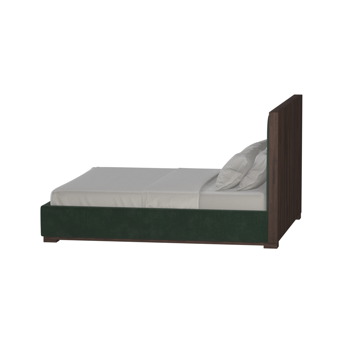 Ava Bed with Framed Vertical Headboard Panels
