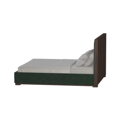 Ava Bed with Framed Vertical Headboard Panels