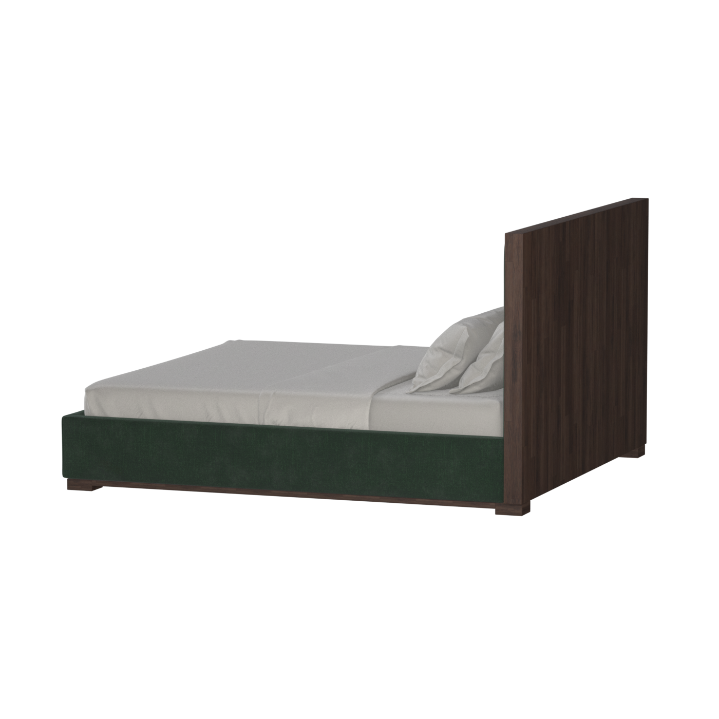 Ava Bed with Framed Vertical Headboard Panels