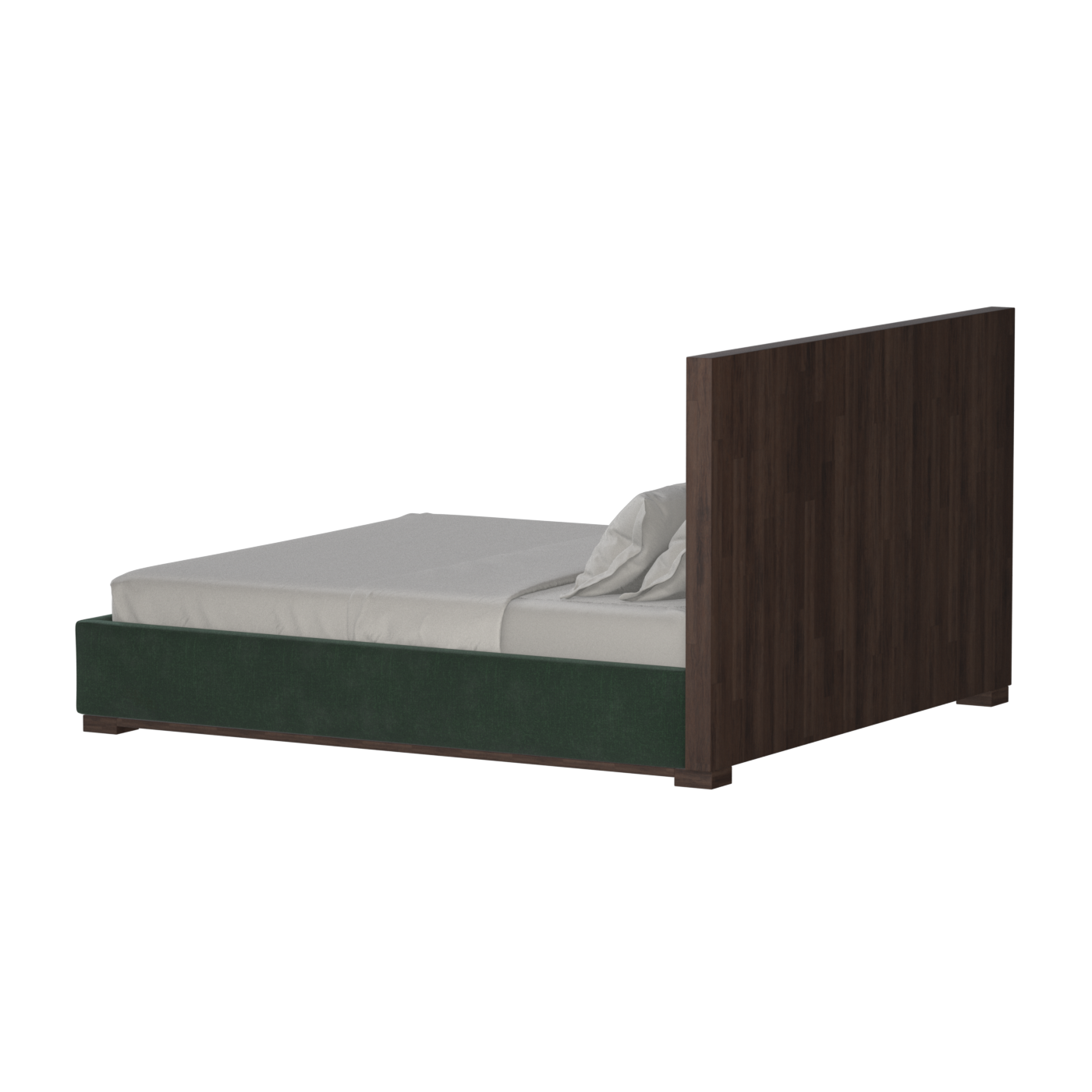 Ava Bed with Framed Vertical Headboard Panels