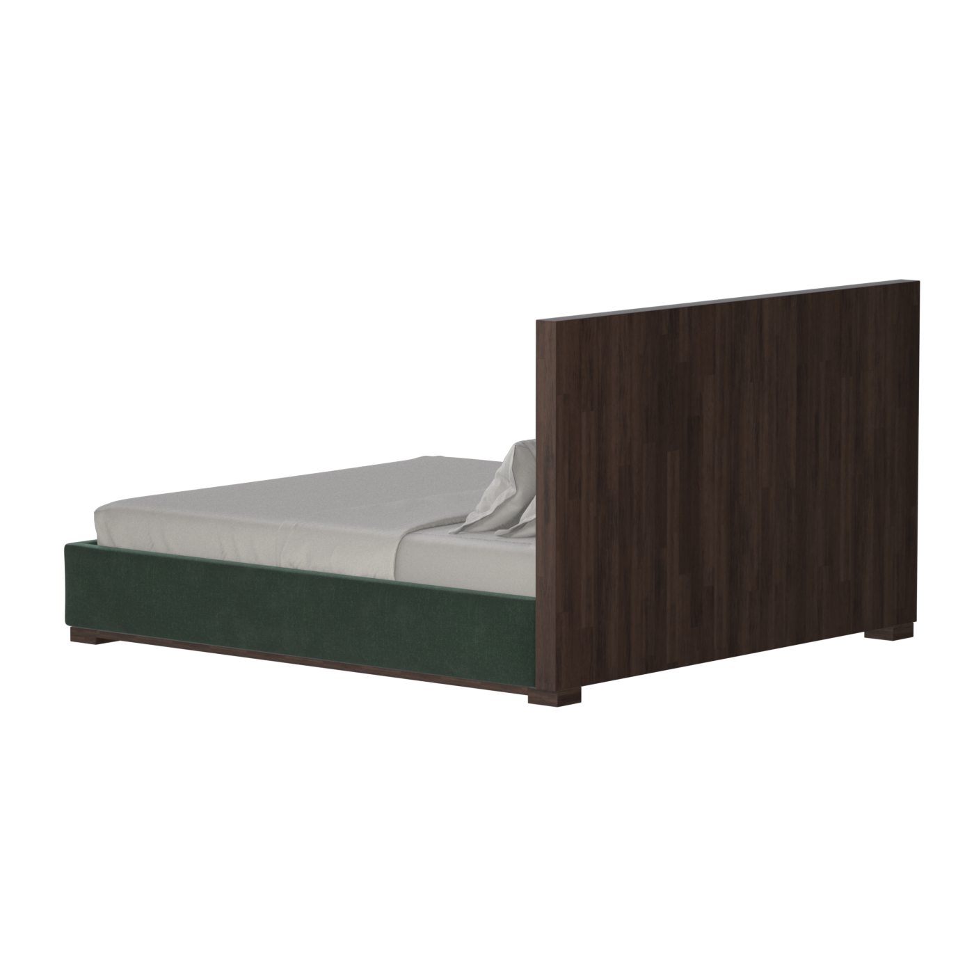 Ava Bed with Framed Vertical Headboard Panels