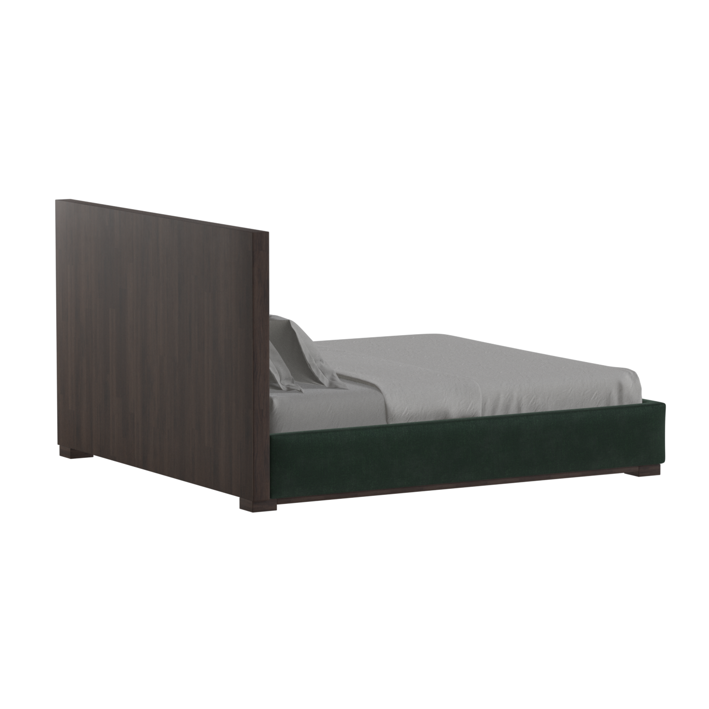 Ava Bed with Framed Vertical Headboard Panels