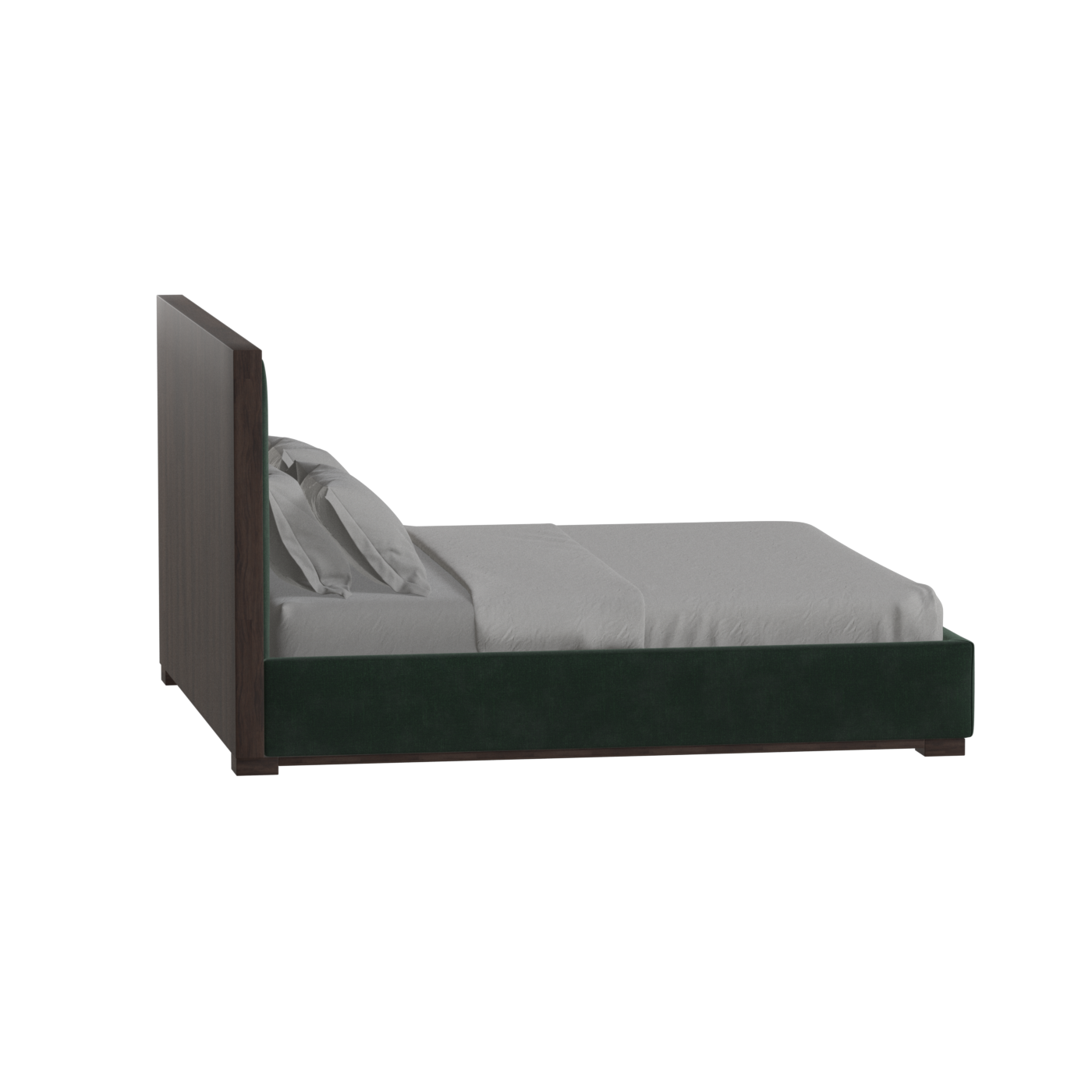 Ava Bed with Framed Vertical Headboard Panels