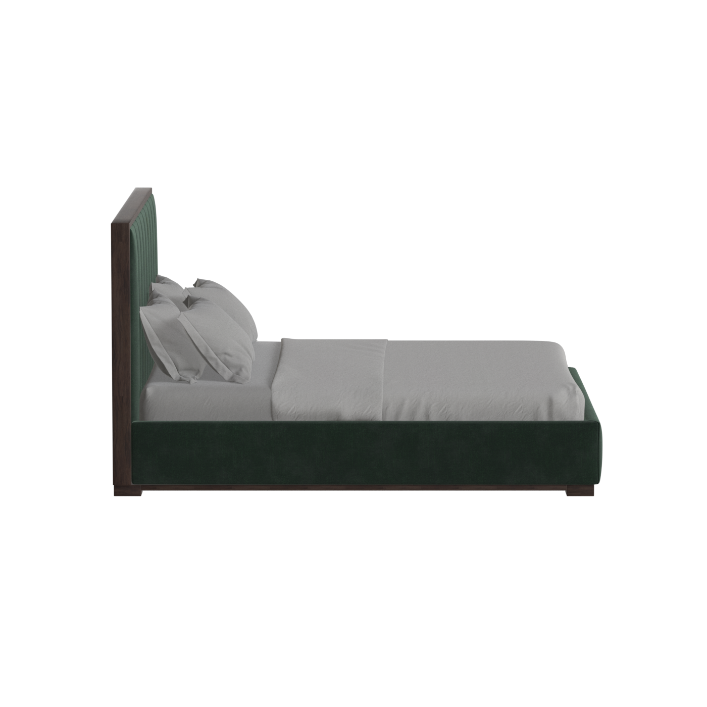 Ava Bed with Framed Vertical Headboard Panels