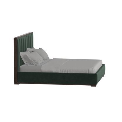 Ava Bed with Framed Vertical Headboard Panels