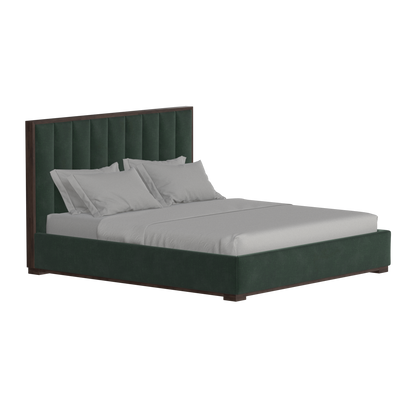 Ava Bed with Framed Vertical Headboard Panels