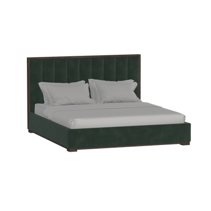 Ava Bed with Framed Vertical Headboard Panels