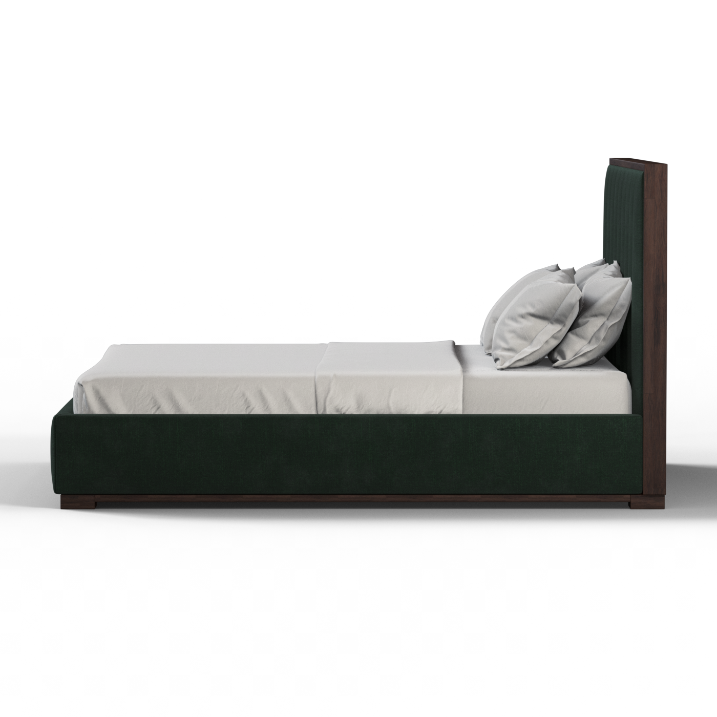 Ava Bed with Framed Vertical Headboard Panels