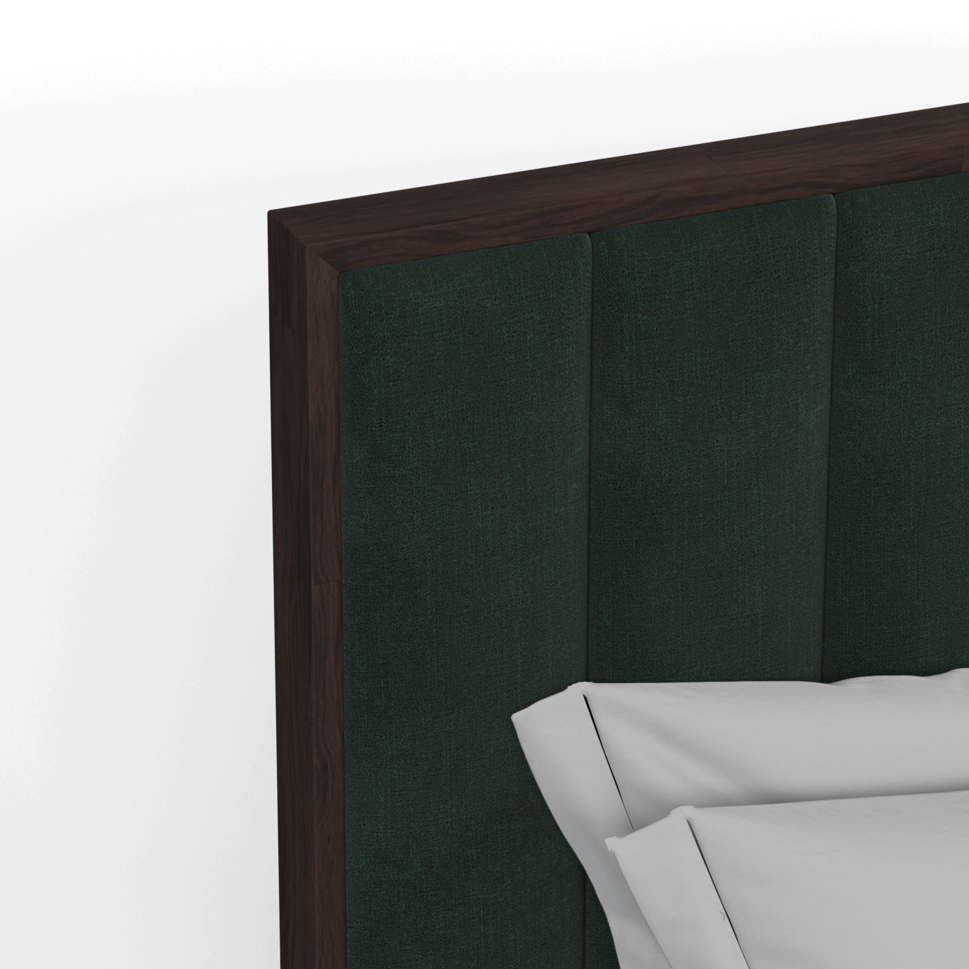 Ava Bed with Framed Vertical Headboard Panels