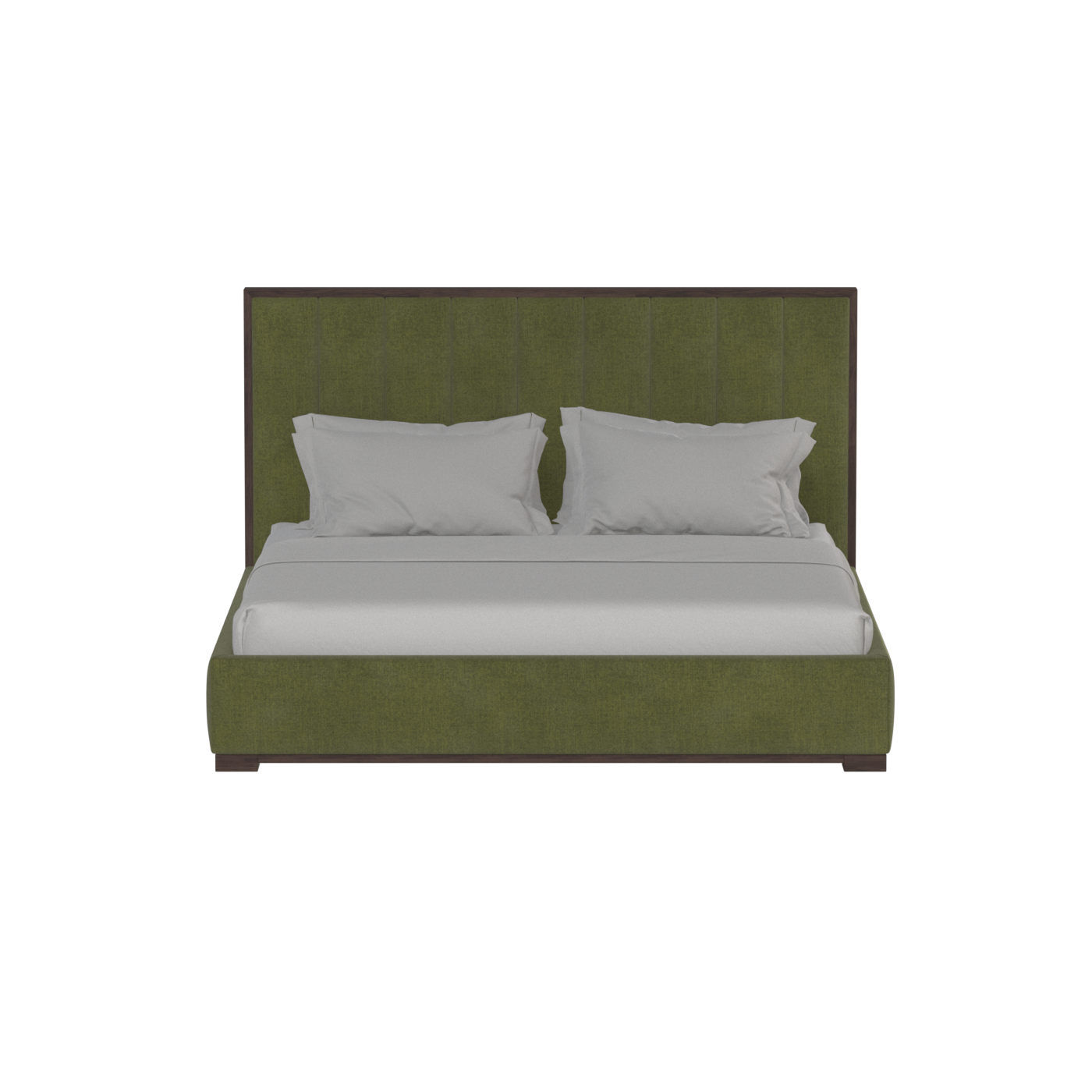 Ava Bed with Framed Vertical Headboard Panels