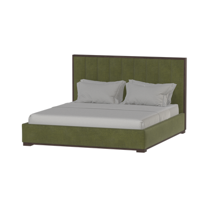 Ava Bed with Framed Vertical Headboard Panels