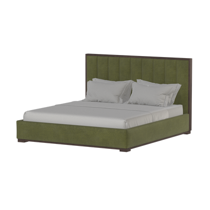 Ava Bed with Framed Vertical Headboard Panels