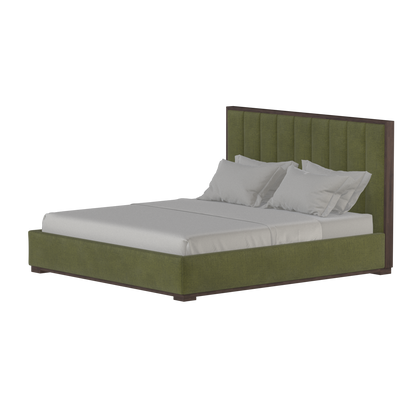 Ava Bed with Framed Vertical Headboard Panels