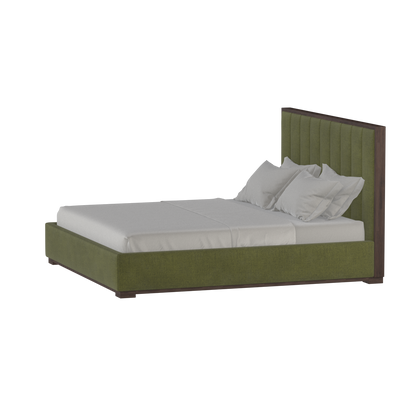 Ava Bed with Framed Vertical Headboard Panels