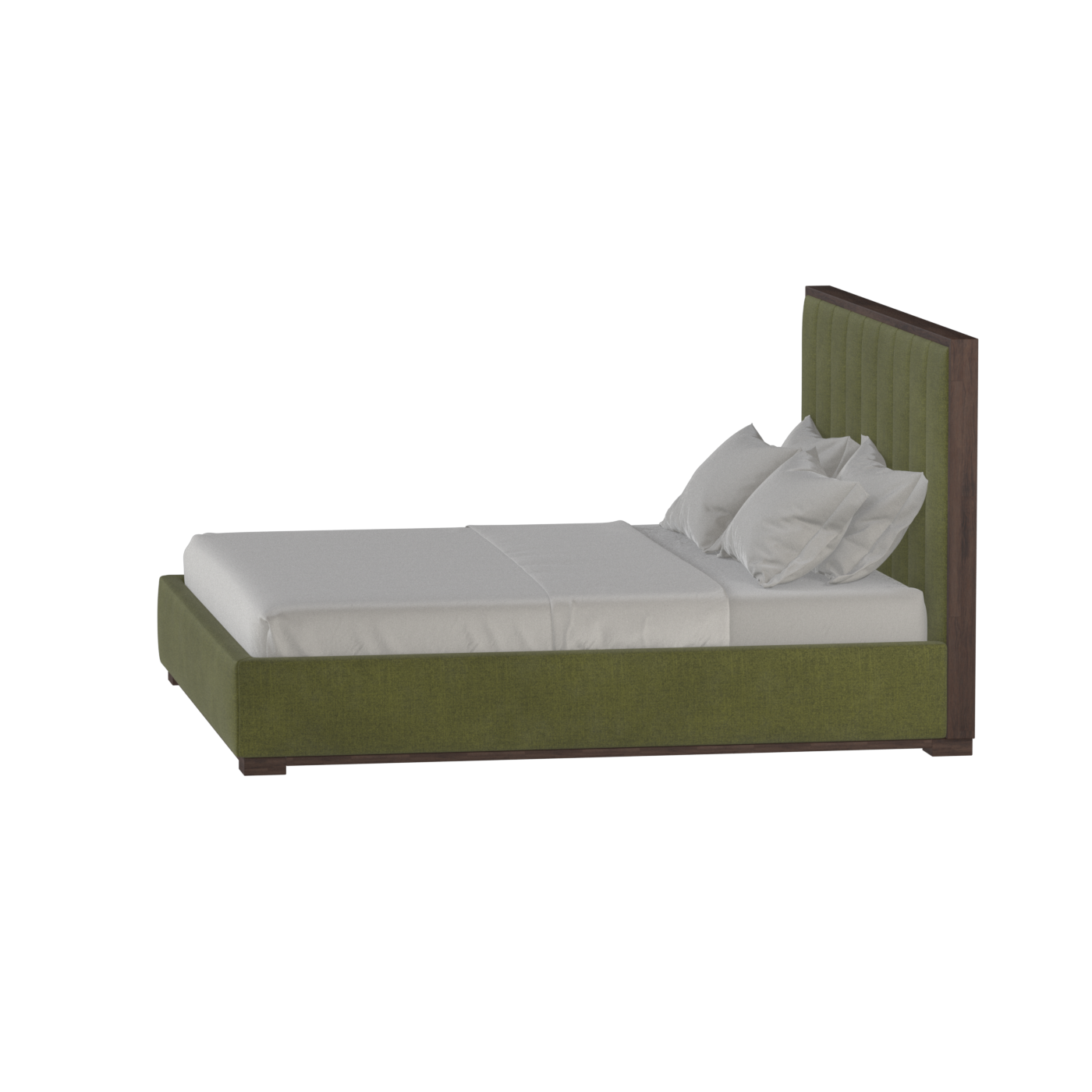 Ava Bed with Framed Vertical Headboard Panels