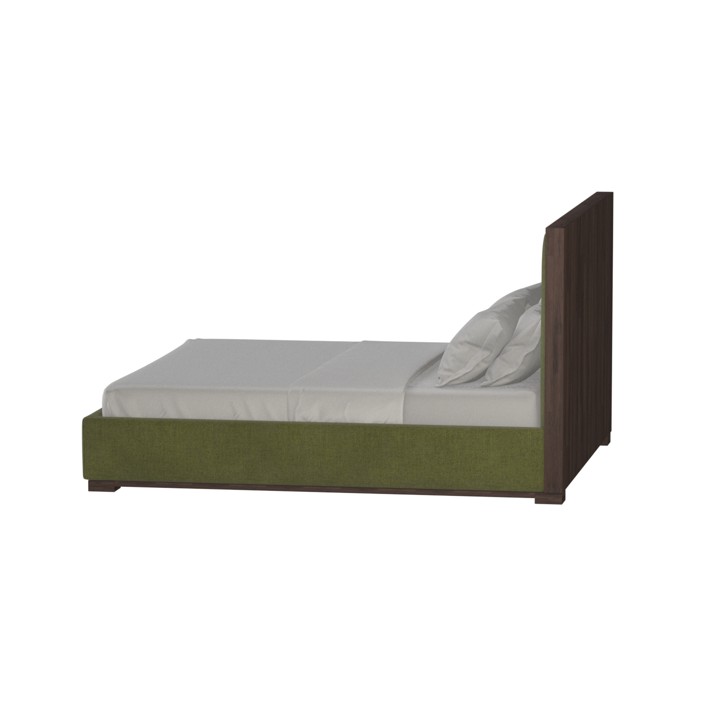 Ava Bed with Framed Vertical Headboard Panels