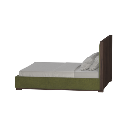 Ava Bed with Framed Vertical Headboard Panels
