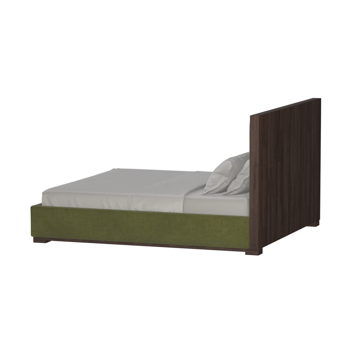 Ava Bed with Framed Vertical Headboard Panels