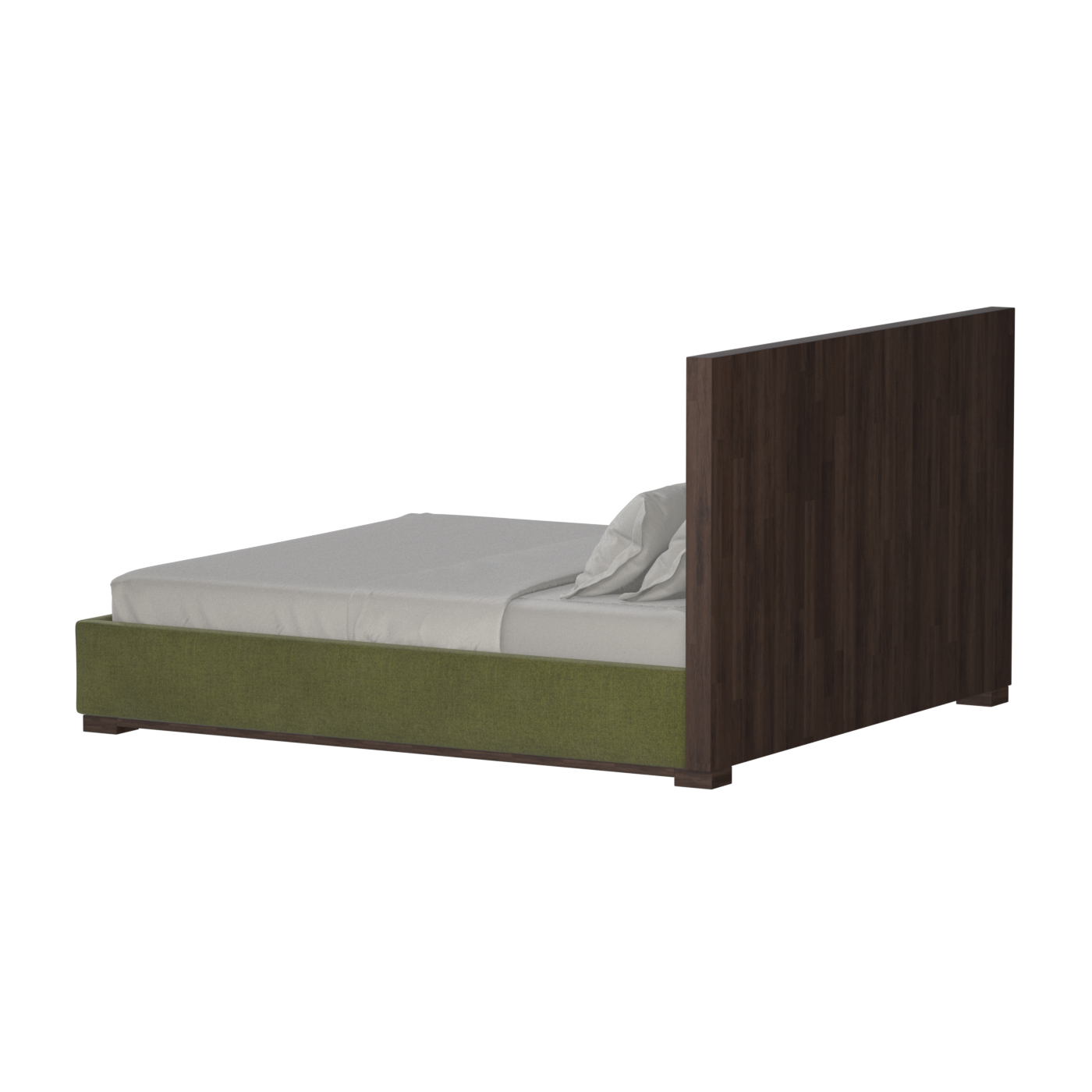Ava Bed with Framed Vertical Headboard Panels