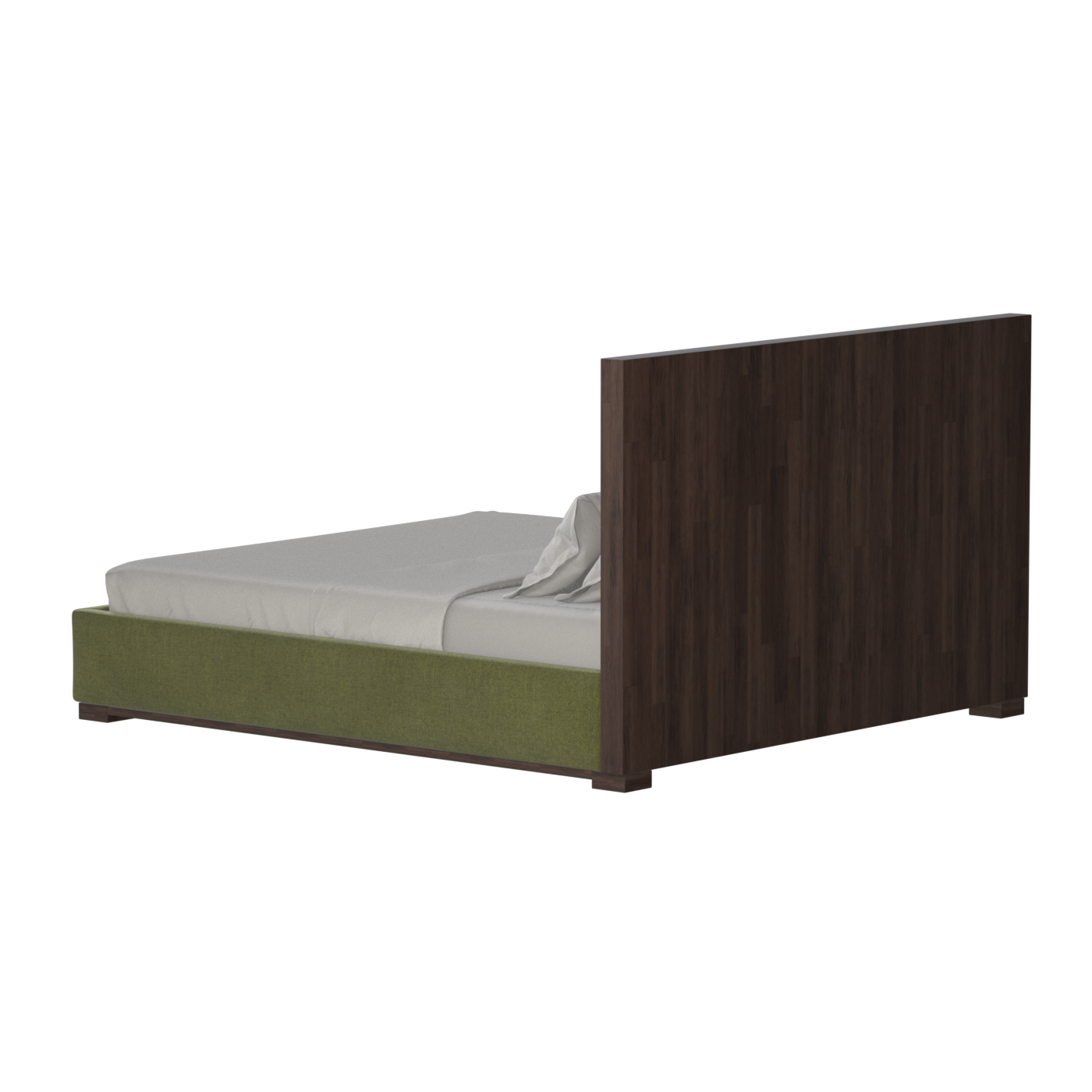 Ava Bed with Framed Vertical Headboard Panels