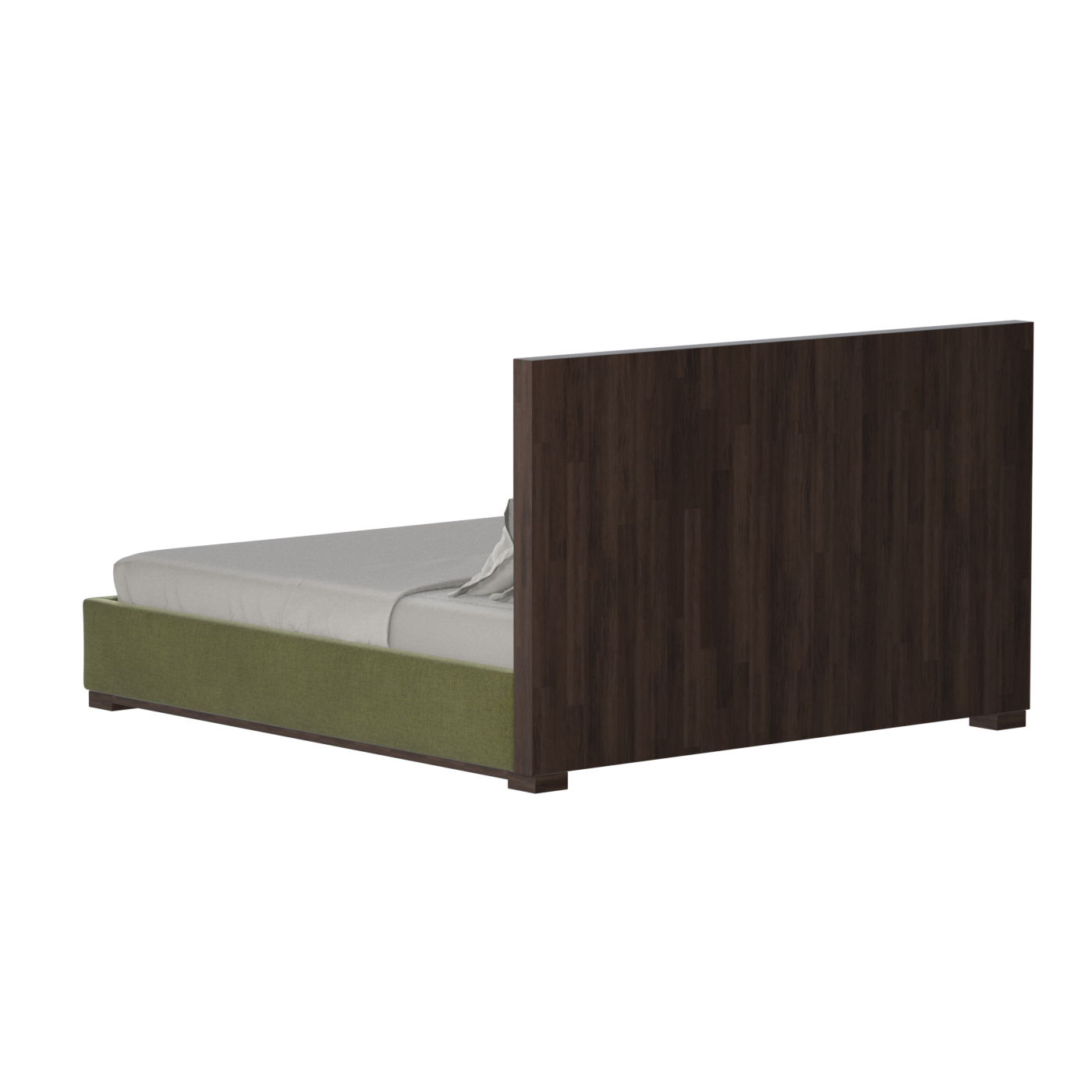Ava Bed with Framed Vertical Headboard Panels