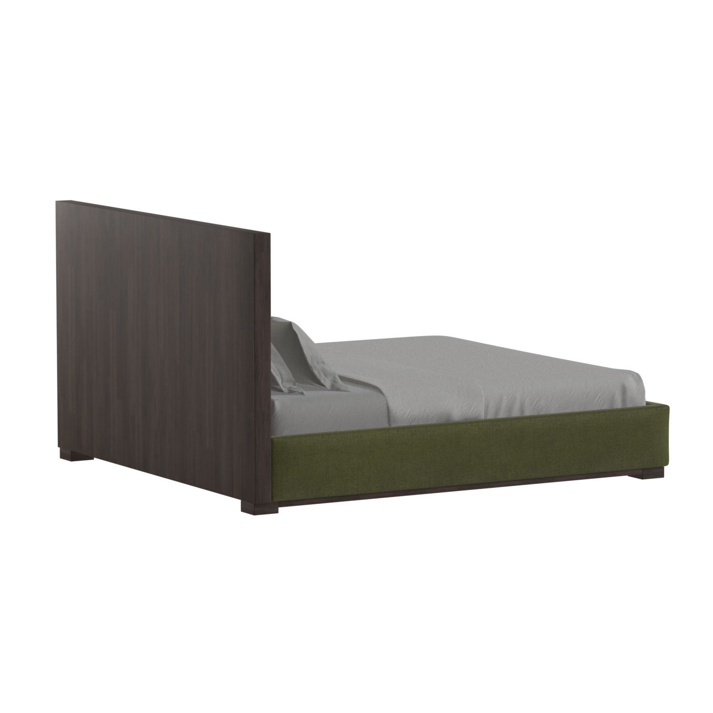Ava Bed with Framed Vertical Headboard Panels