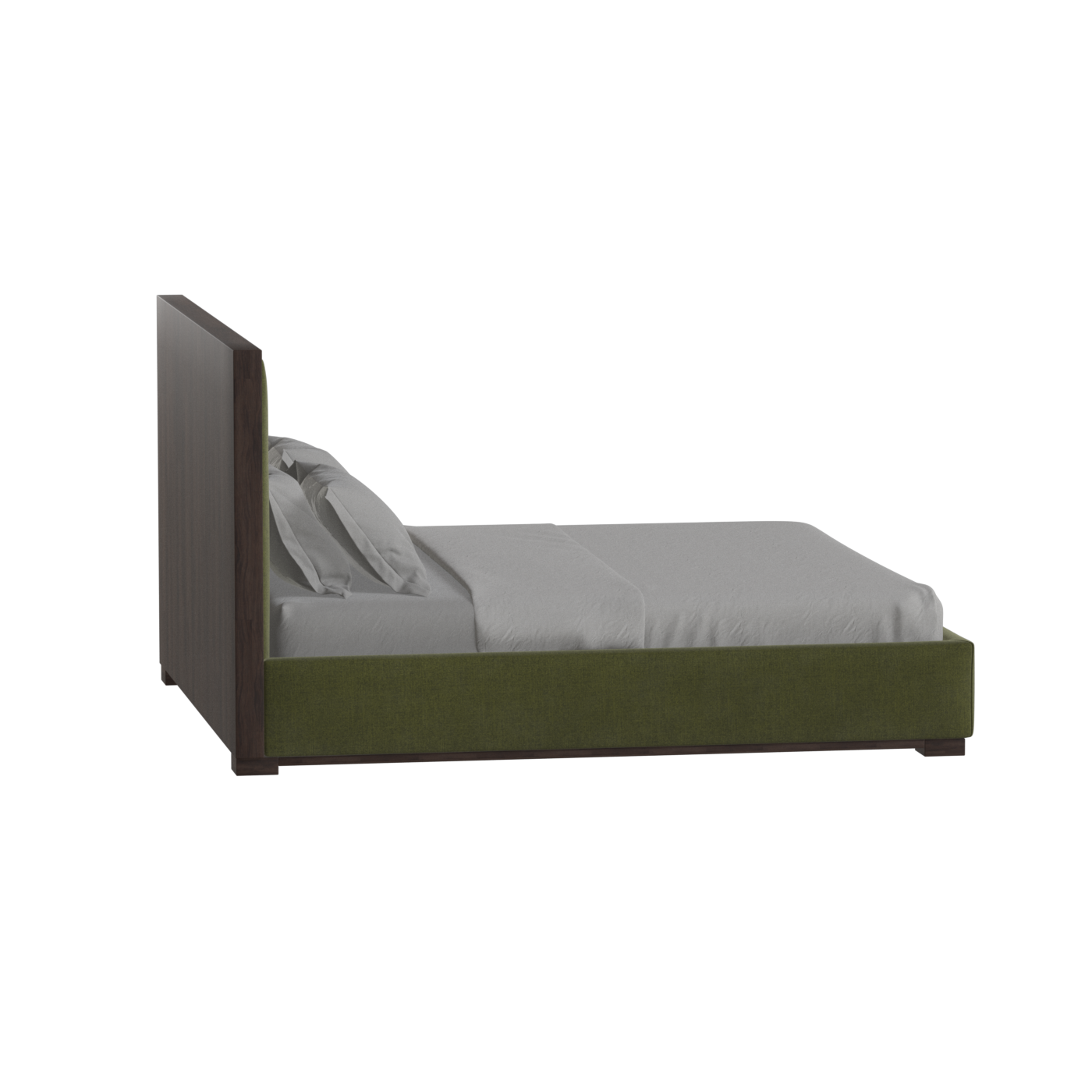 Ava Bed with Framed Vertical Headboard Panels