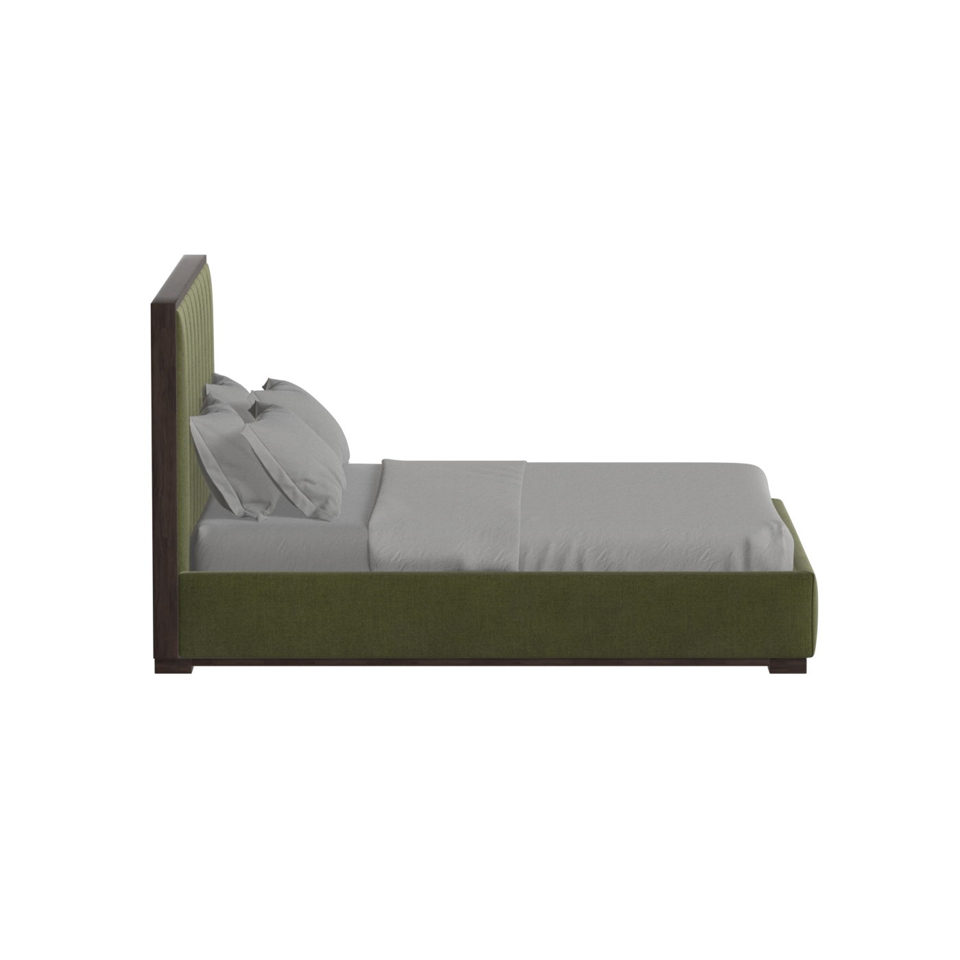 Ava Bed with Framed Vertical Headboard Panels